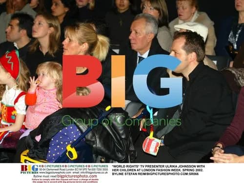 Ulrika Johnsson and Children at London Fashion Week