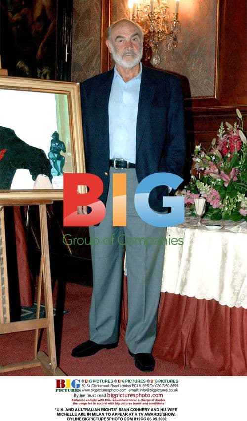 Sean Connery and Wife in Milan for TV Awards