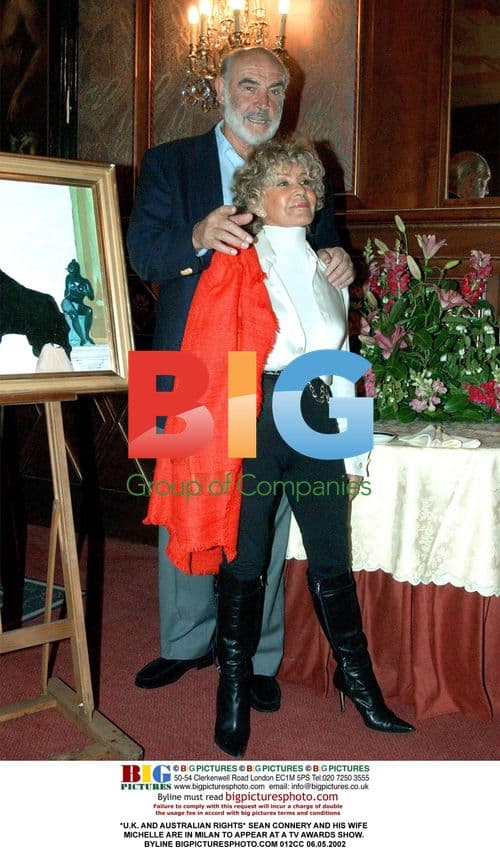 Sean Connery and wife Michelle at TV awards show