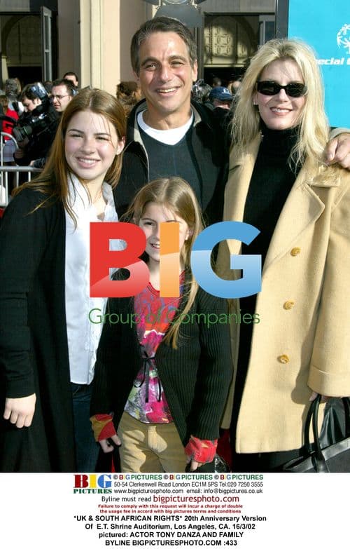 Tony Danza & Family at E.T. 20th Anniversary Premiere