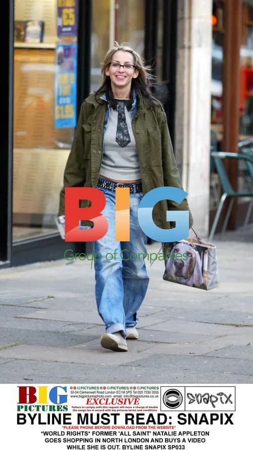 Natalie Appleton Shopping in North London