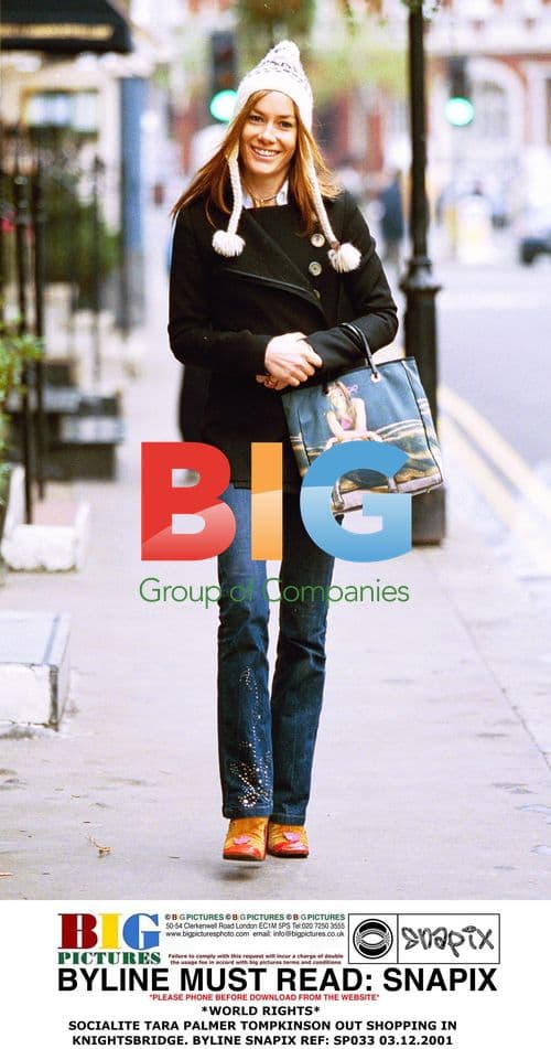 Socialite Tara Palmer-Tompkinson Shopping