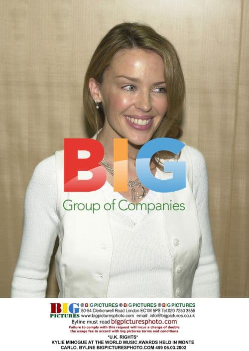 Kylie Minogue at 2002 World Music Awards in Monte Carlo