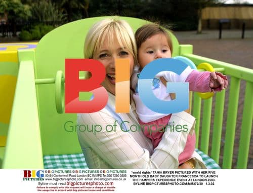 Tania Bryer and baby Francesca at Pampers event