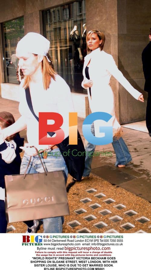 Pregnant Victoria Beckham Goes Shopping