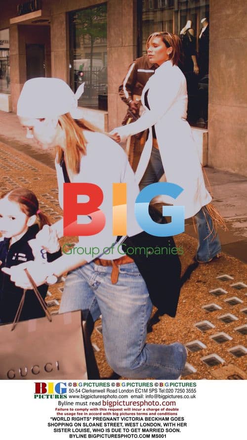 Pregnant Victoria Beckham Shopping in London