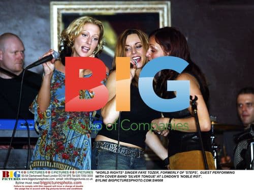 SINGER FAYE TOZER GUEST PERFORMS WITH COVER BAND