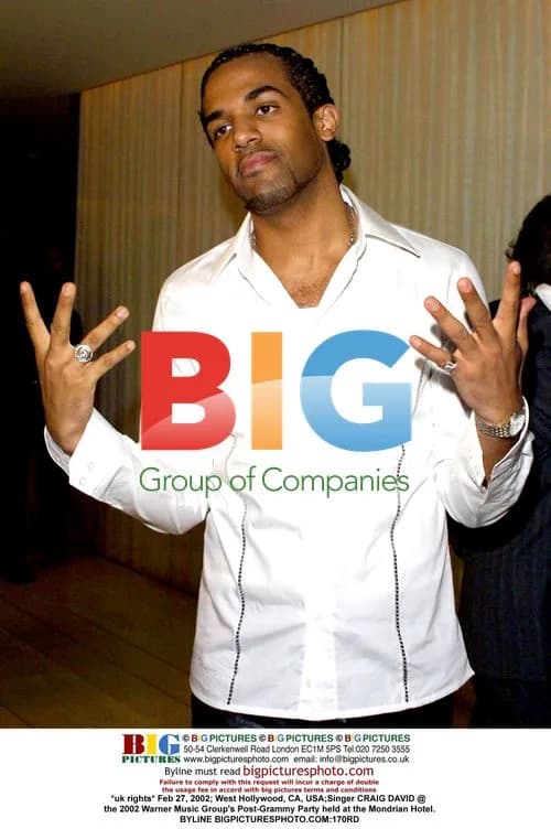 Craig David at 2002 Warner Music Party