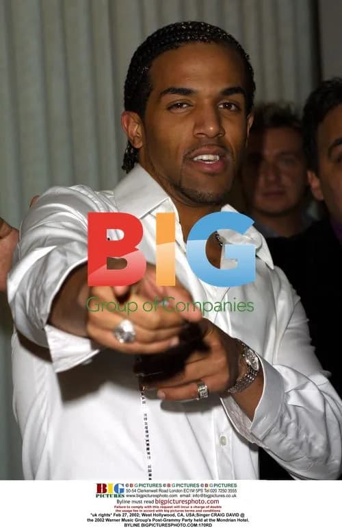 Craig David at 2002 Warner Music Party