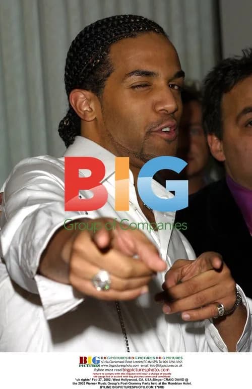 Craig David at 2002 Warner Music Party