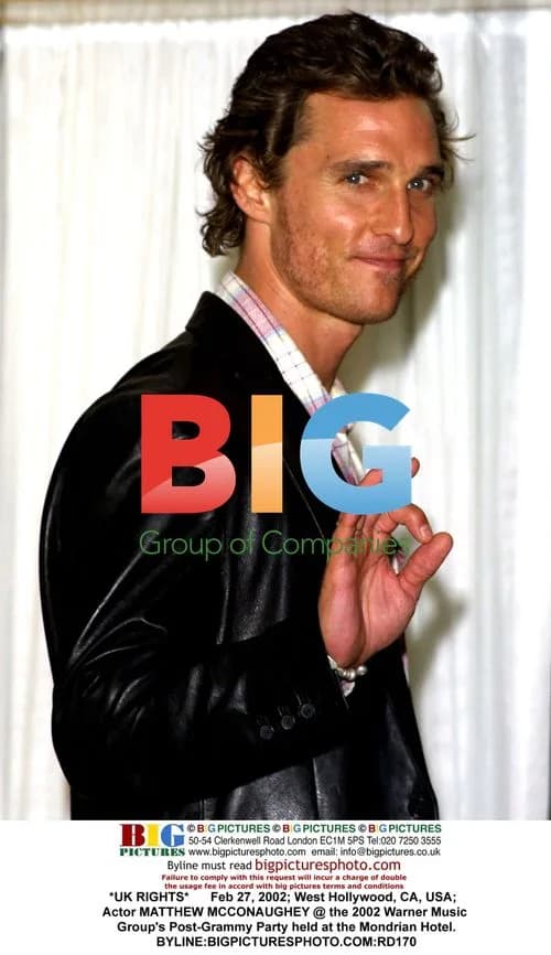 Matthew McConaughey at 2002 Grammy Party