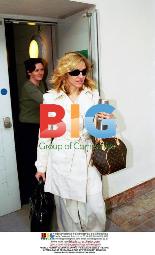Madonna Leaving Sadler's Wells Theatre