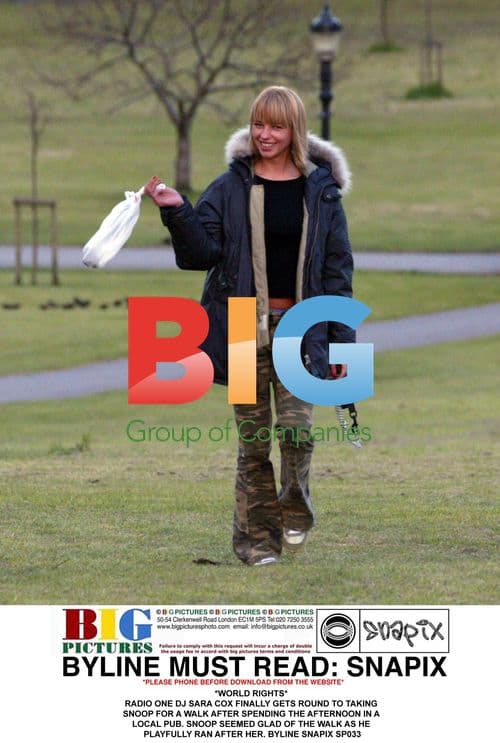 Sara Cox Walks Snoop the Dog