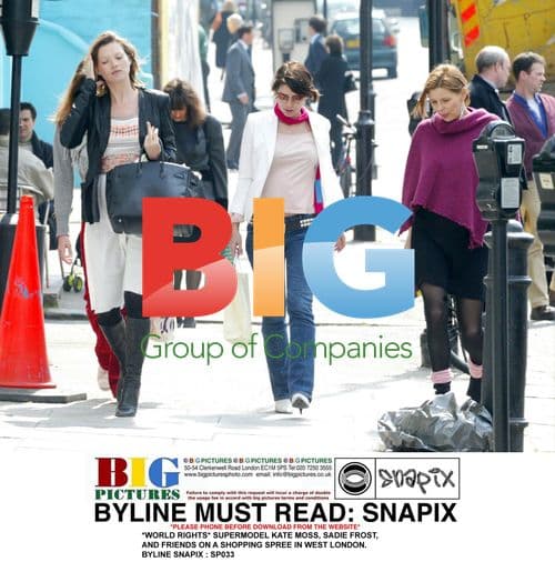 Kate Moss, Sadie Frost Shopping in London