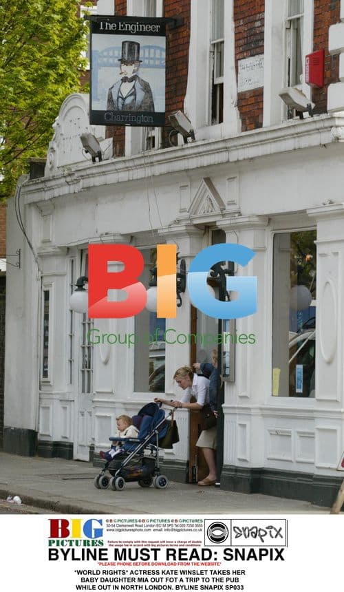 Kate Winslet and daughter Mia out in London