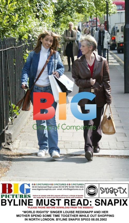 Louise Redknapp and Mother Shopping in London