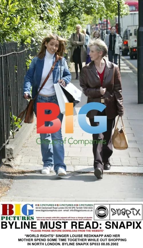 Louise Redknapp and Mother Shopping in London