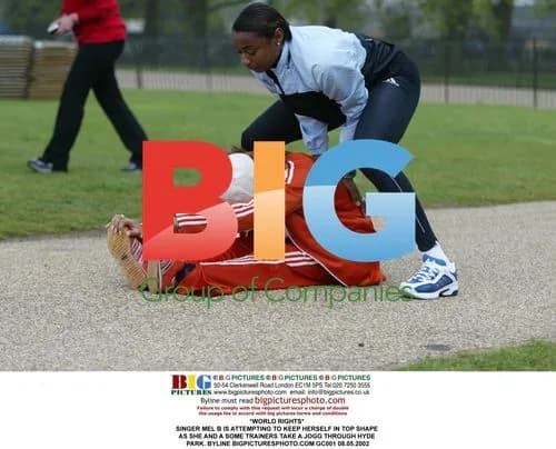 Mel B Jogs Through Hyde Park