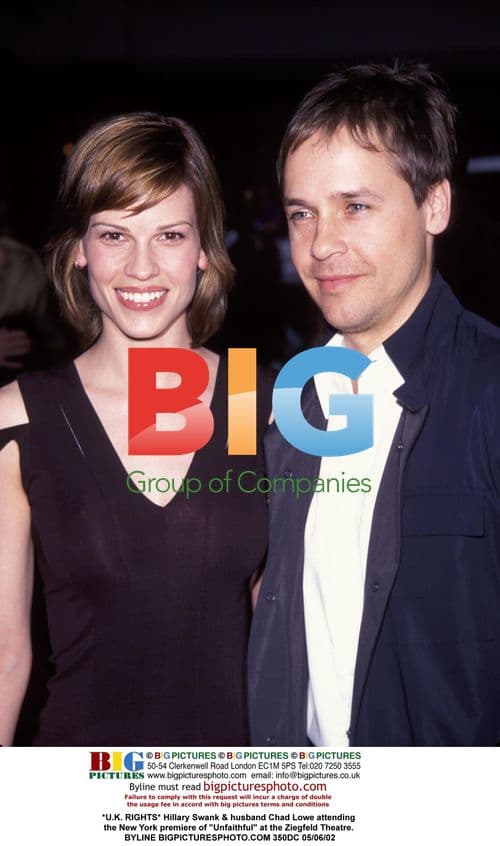 Hillary Swank & Chad Lowe at "Unfaithful" premiere