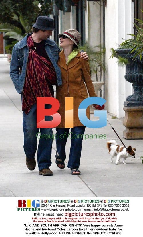 Anne Heche and Coley Lafoon with newborn