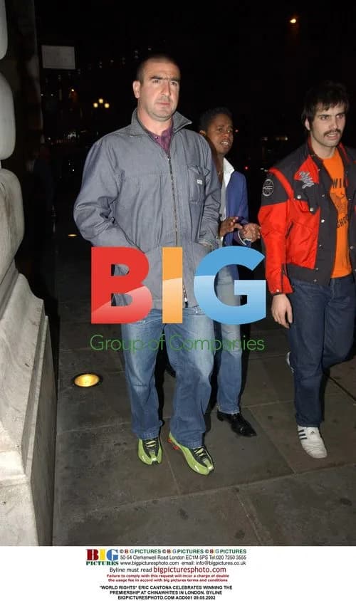 Eric Cantona Celebrates Premiership Win