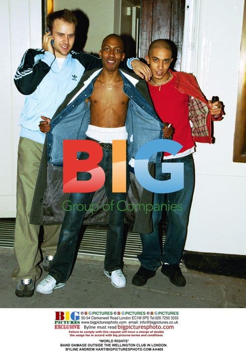 Band Damage outside the Wellington Club