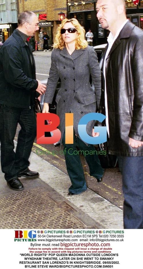 Madonna Outside London Theatre