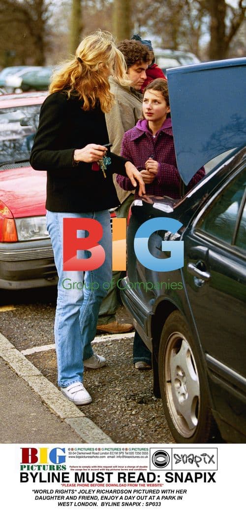 Joley Richardson and Daughter in West London Park