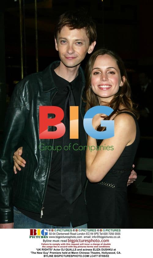 DJ QUALLS and ELIZA DUSHKU at 'The New Guy' Premiere