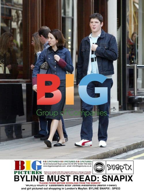 James Alexandrou shopping in Mayfair