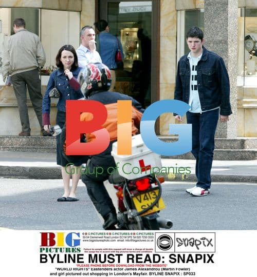 James Alexandrou shopping in Mayfair