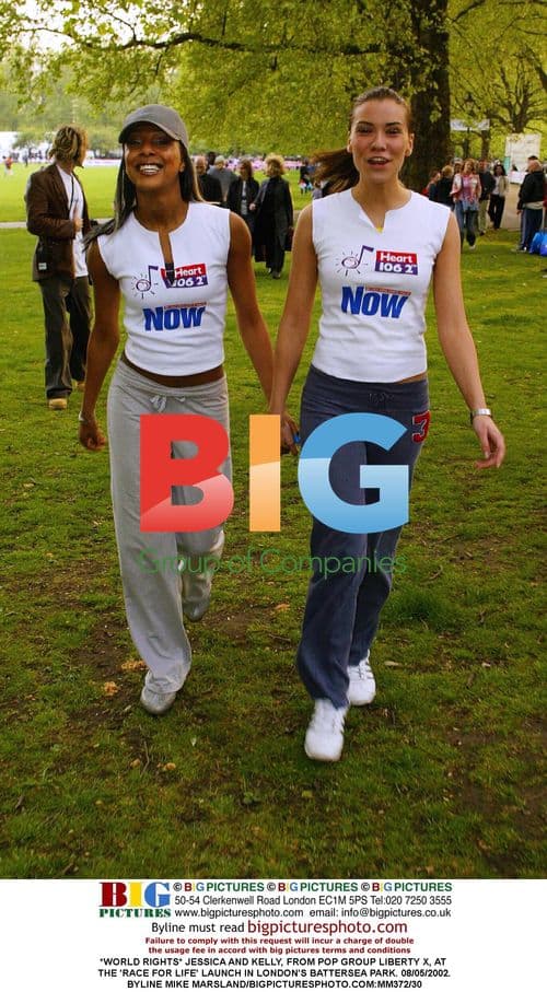 Jessica and Kelly of Liberty X at 'Race for Life' Launch