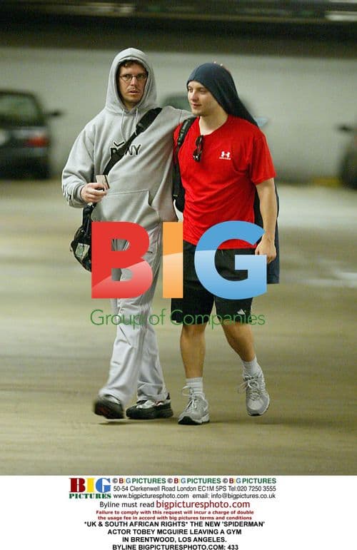 Tobey Maguire Leaving Gym in Brentwood
