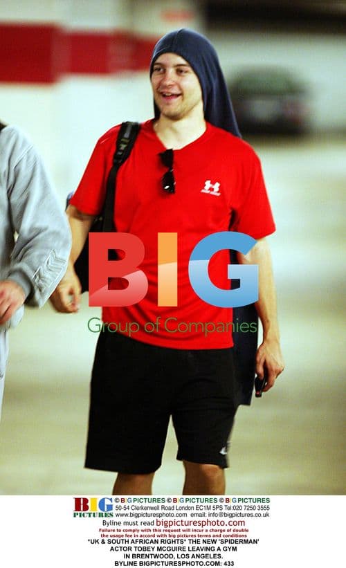 Tobey Maguire Leaves LA Gym