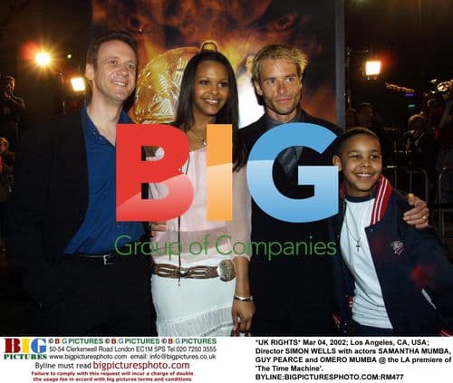 Simon Wells, Samantha Mumba, Guy Pearce at 'The Time Machine' premiere