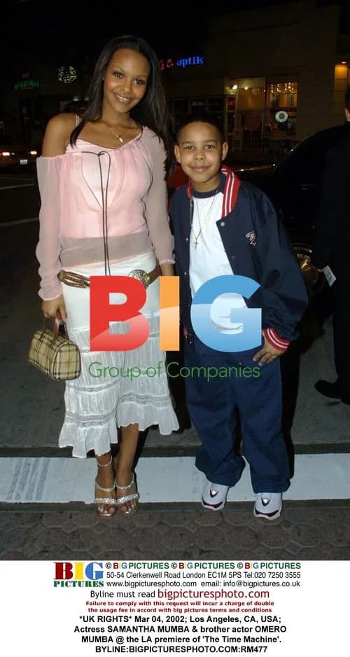 Samantha & Omero Mumba at 'The Time Machine' Premiere