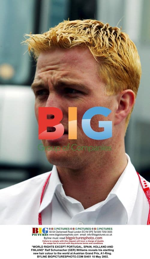 Ralf Schumacher reveals new hair color