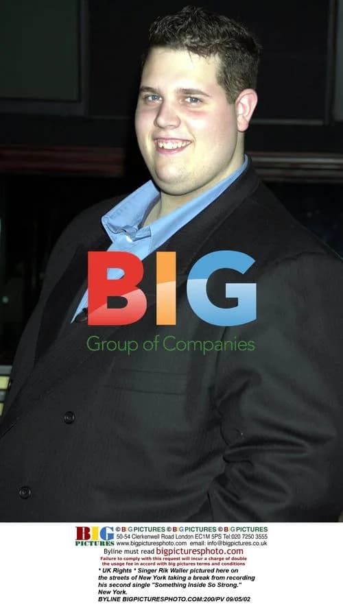 Singer Rik Waller in New York