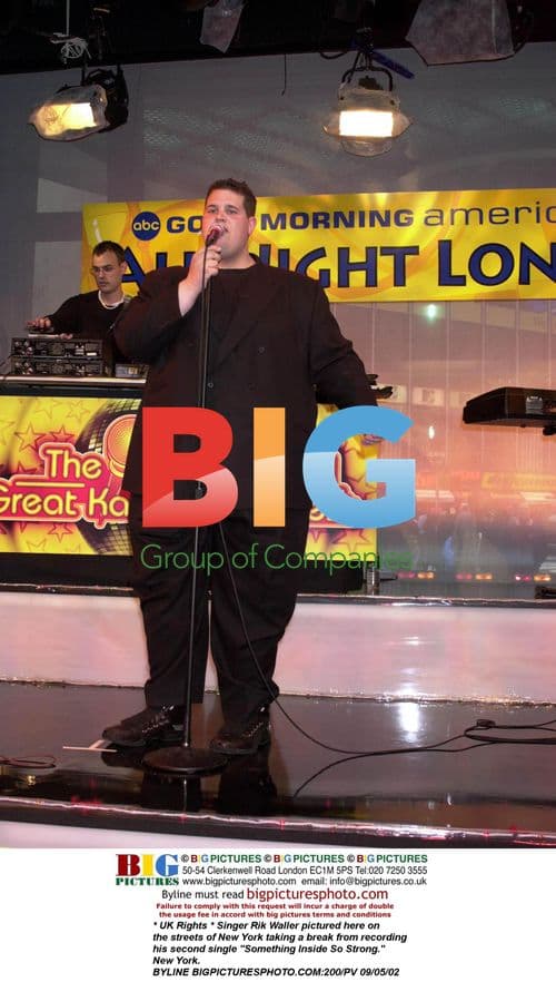 Singer Rik Waller in New York