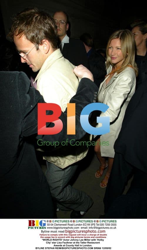 Johnny Lee Miller and Lisa Faulkner at Tatler Awards