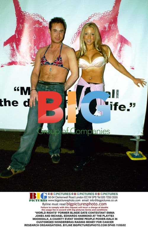 Emma Jones and Michael Edwards Hammond at Playtex Moonwalk