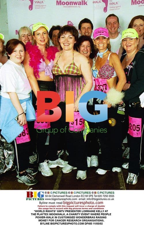 Lorraine Kelly at Playtex Moonwalk