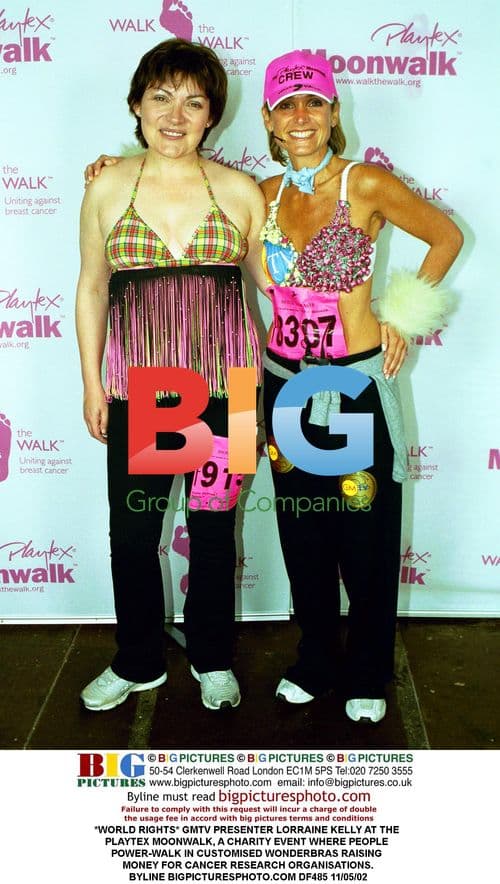 Lorraine Kelly at Playtex Moonwalk