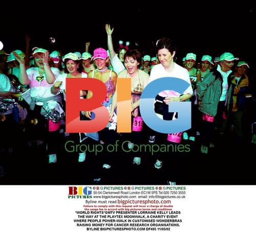 Lorraine Kelly at the Playtex Moonwalk