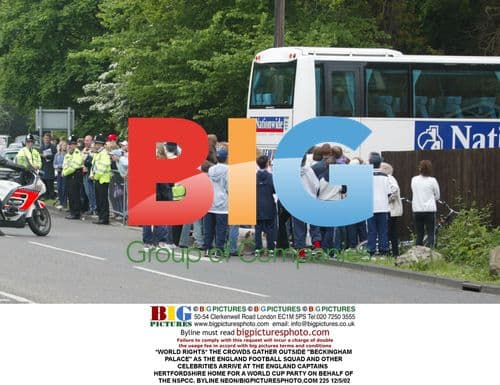 England Football Squad and Celebrities Arrive at World Cup Party