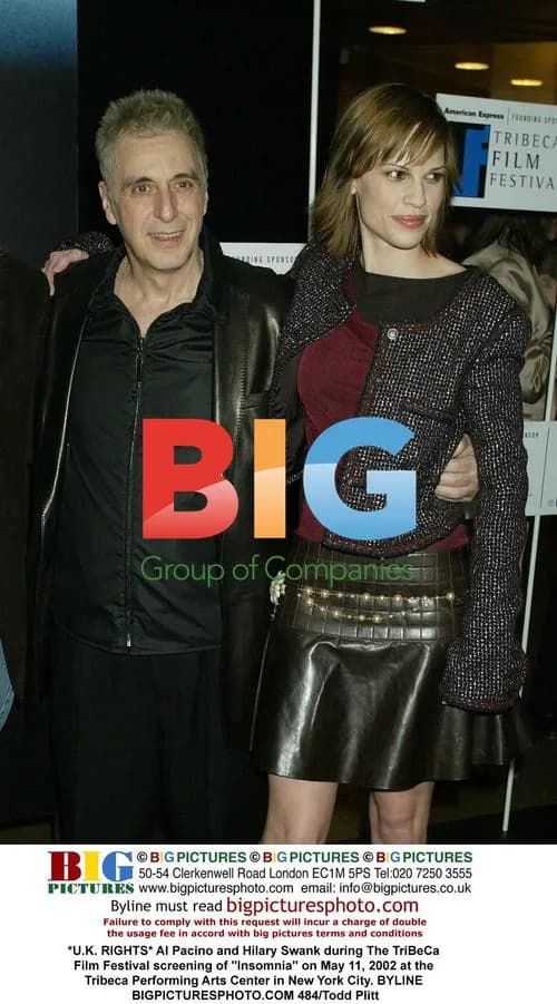 Al Pacino and Hilary Swank at 'Insomnia' screening