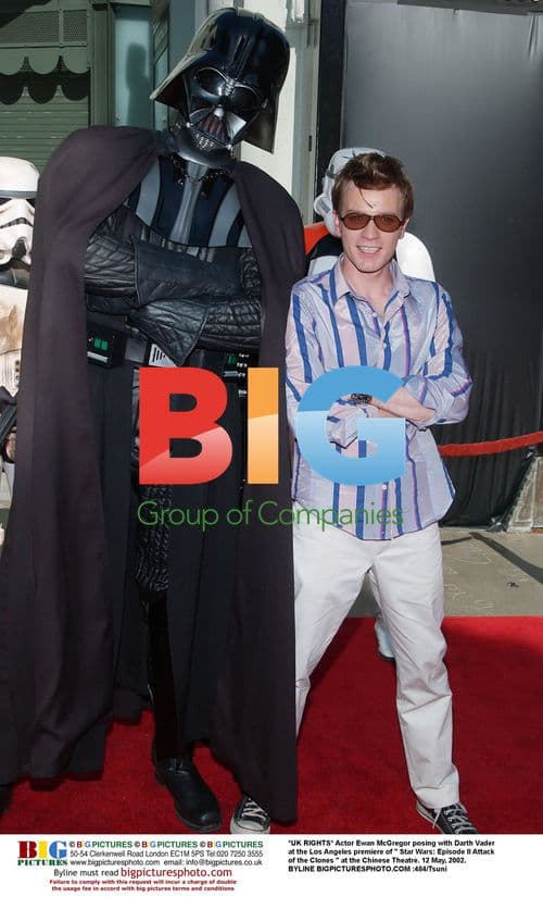 Ewan McGregor and Darth Vader at 'Star Wars' Premiere