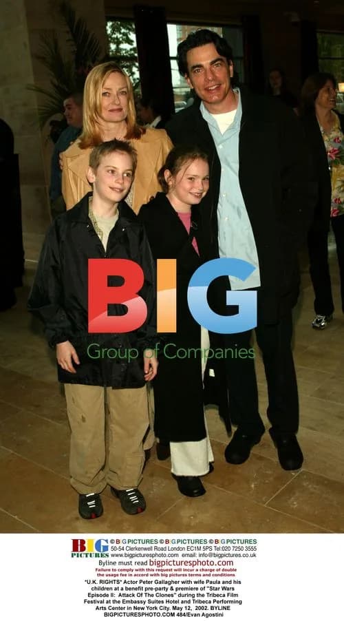 Peter Gallagher with family
