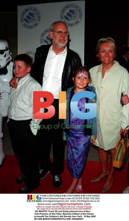 Frank Oz and family at Star Wars: Episode II premiere