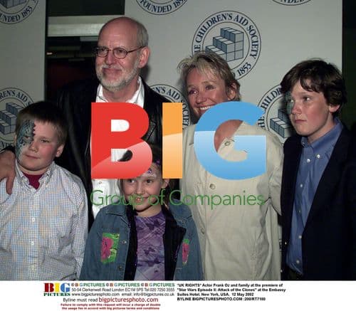 Frank Oz and family at Star Wars premiere